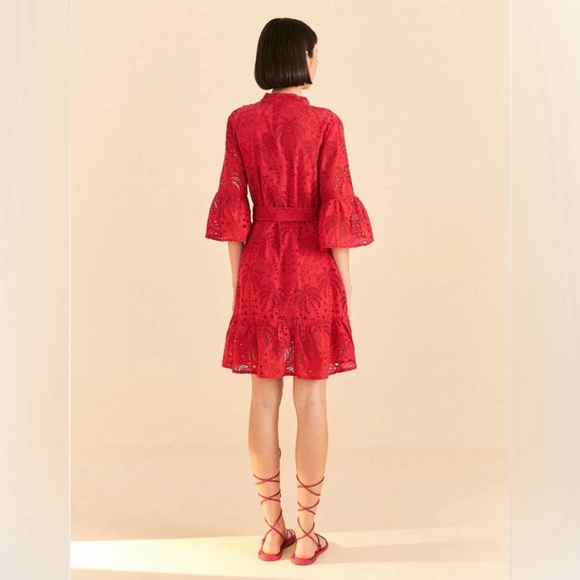 FARM Rio Scarlet Eyelet Mini Dress - Picture 4 of 10